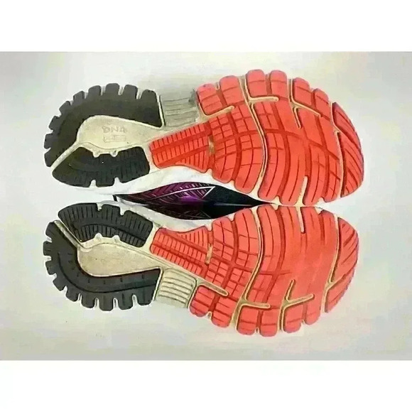 Brooks Adrenaline 19 GTS 9.5 WIDE Womens Running Shoes DNA Track Purple Black - Picture 9 of 9